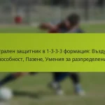 Централен защитник в 1-3-3-3 формация: Въздушна способност, Пазене, Умения за разпределение